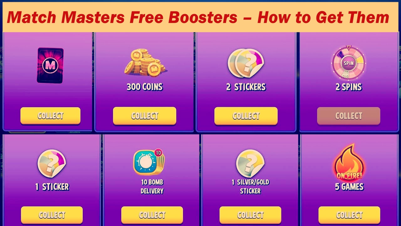 Match Masters Free Boosters