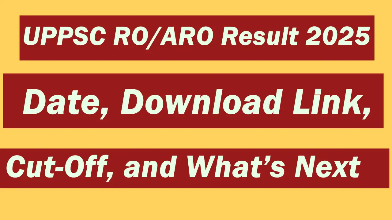 UPPSC RO ARO Result 2025