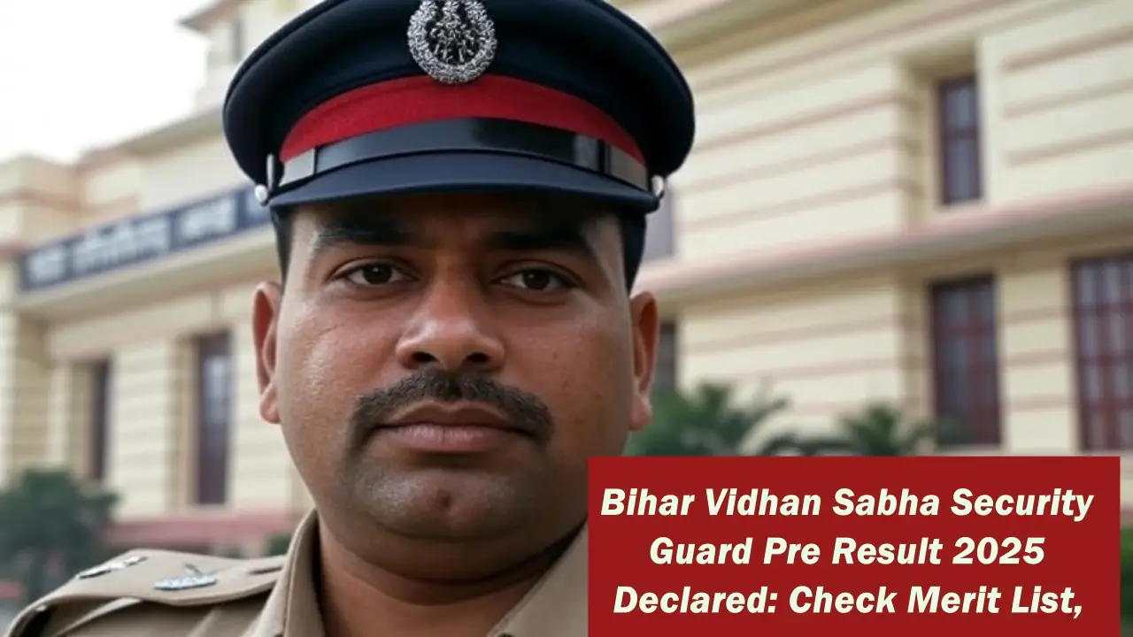 Bihar Vidhan Sabha Security Guard Pre Result