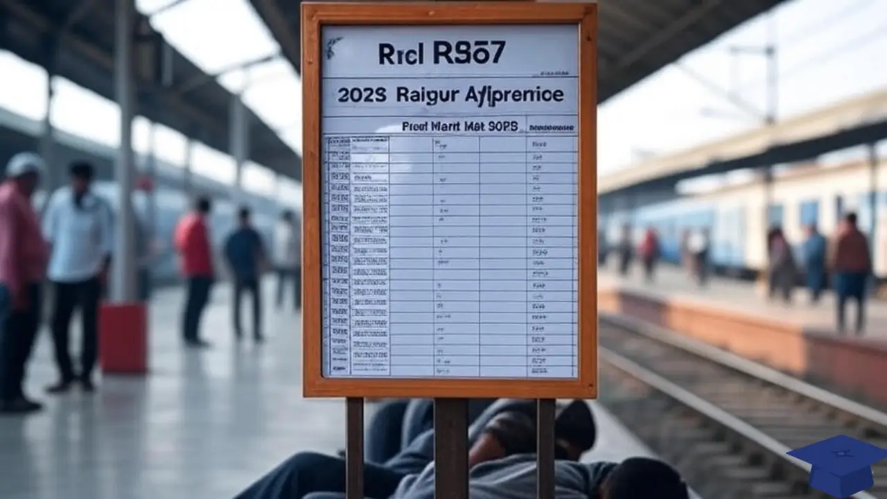 Railway SECR Raipur Apprentice Final Merit List 2025