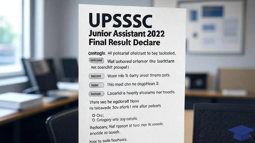 UPSSSC Junior Assistant 2022 Final Result Declared